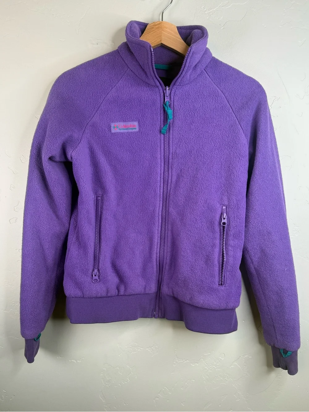 Vintage Columbia Sportswear Fleece Jacket Women's Small Purple - Picture 2 of 10